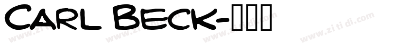 Carl Beck字体转换